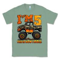 Sage i'm five this is how i roll monster truck birthday Classic Tee - Jasminsmagicworld