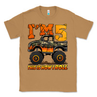 Toasted Coconut i'm five this is how i roll monster truck birthday Classic Tee - Jasminsmagicworld