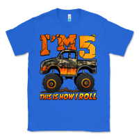True Royal i'm five this is how i roll monster truck birthday Classic Tee - Jasminsmagicworld