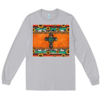 Moon Dust sunflowers cross aztec pattern Long Sleeve Tee - Jasminsmagicworld