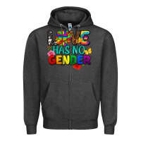 Charcoal Heather love has no gender pride Zipper Hoodie - FaDigitalArtStudio