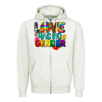 Oatmeal Heather love has no gender pride Zipper Hoodie - FaDigitalArtStudio