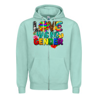 Seafoam love has no gender pride Zipper Hoodie - FaDigitalArtStudio