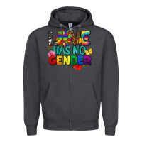Smoke love has no gender pride Zipper Hoodie - FaDigitalArtStudio
