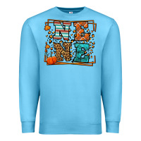 Ocean Blue Fall Autumn Leopard Nene Premium Sweatshirt - LillyAllenDesigns