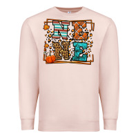 Pale Pink Fall Autumn Leopard Nene Premium Sweatshirt - LillyAllenDesigns