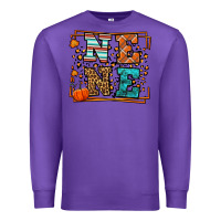Purple Fall Autumn Leopard Nene Premium Sweatshirt - LillyAllenDesigns