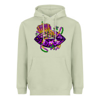 Matcha mardi gras lips Heavyweight Hoodie - LillyAllenDesigns