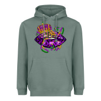 Sage mardi gras lips Heavyweight Hoodie - LillyAllenDesigns