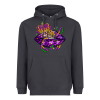 Smoke mardi gras lips Heavyweight Hoodie - LillyAllenDesigns
