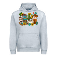 Heather Grey Coffee cups Urban Hoodie - Artiststas
