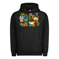 Pigment Black Coffee cups Urban Hoodie - Artiststas