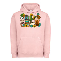 Pigment Salmon Coffee cups Urban Hoodie - Artiststas