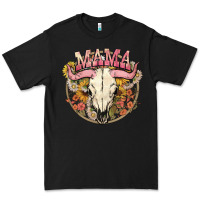 Black bullskull mama Premium Tee - NancyCooperArtShop