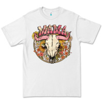 White bullskull mama Premium Tee - NancyCooperArtShop