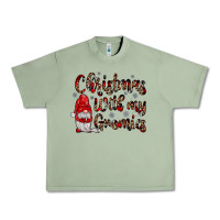 Oil Green christmas with my gnomies Urban Heavy Tee - JahusDesignShop