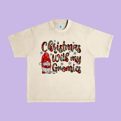 Christmas With My Gnomies Urban Heavy Tee Designed By Jahusdesignshop