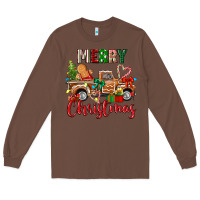 Chestnut merry christmas gingerbread truck Long Sleeve Tee - texasbilliewilder