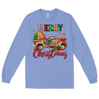 Colony Blue merry christmas gingerbread truck Long Sleeve Tee - texasbilliewilder