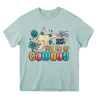 Arona western turquoise put em up cowboy Heavy Core Tee - MaliasSmallBusiness