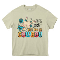 Mossy western turquoise put em up cowboy Heavy Core Tee - MaliasSmallBusiness