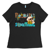 Black probably late for something Ladies Tee - NancyCooperArtShop