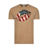 Vintage Coffee Vintage American Flag Lips Vintage Tee - Bettercallsaul