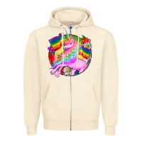 Sandshell Pride unicorn Zipper Hoodie - FaDigitalArtStudio