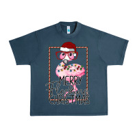 Midnight Navy Merry Flock Christmas Flamingo Christmas Urban Heavy Tee - Bettercallsaul