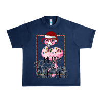 Navy Merry Flock Christmas Flamingo Christmas Urban Heavy Tee - Bettercallsaul