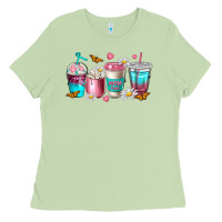 Matcha mom fuel coffee cups Ladies Tee - NancyCooperArtShop