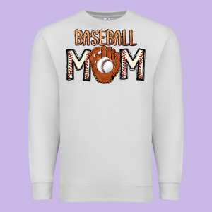Baseball Mom Premium Sweatshirt Designed By Cowhidedigitalart