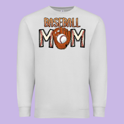 Baseball Mom Premium Sweatshirt Designed By Cowhidedigitalart