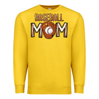Lemon Baseball Mom Premium Sweatshirt - CowhideDigitalArt