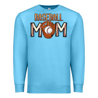 Ocean Blue Baseball Mom Premium Sweatshirt - CowhideDigitalArt