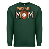 Sports Green Baseball Mom Premium Sweatshirt - CowhideDigitalArt