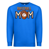 True Royal Baseball Mom Premium Sweatshirt - CowhideDigitalArt