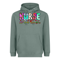 Sage Nurse Coffee Scrubs Rubber Gloves Heavyweight Hoodie - CowhideDigitalArt