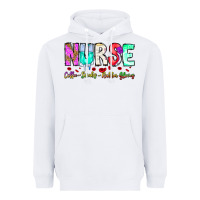 White Nurse Coffee Scrubs Rubber Gloves Heavyweight Hoodie - CowhideDigitalArt