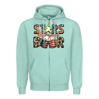 Seafoam Stars stripes beer Zipper Hoodie - FaDigitalArtStudio