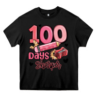 Black 100 days sharper school Heavy Core Tee - MaliasSmallBusiness