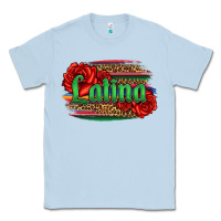 Dusty Blue latina with serape and roses Classic Tee - Jasminsmagicworld