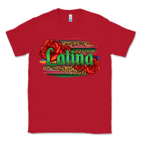 Red latina with serape and roses Classic Tee - Jasminsmagicworld