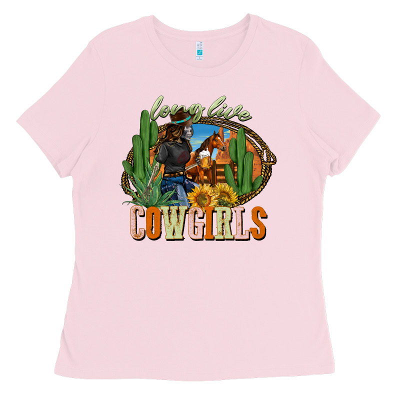 Long Live Cowgirls Ladies Tee by NancyCooperArtShop | Teevron