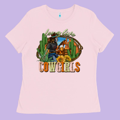 Long Live Cowgirls Ladies Tee Designed By Nancycooperartshop