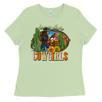 Matcha long live cowgirls Ladies Tee - NancyCooperArtShop