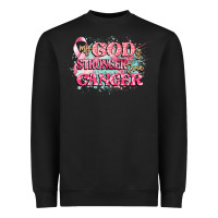 Black my god is stronger than cancer Heavyweight Sweatshirt - CowGirlArtShop