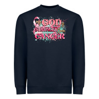 Navy my god is stronger than cancer Heavyweight Sweatshirt - CowGirlArtShop