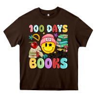 Chocolate Brown 100 days in the books Heavy Core Tee - MaliasSmallBusiness