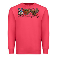 Cardinal Western Peace Love American Golden Eagle Premium Sweatshirt - LillyAllenDesigns